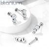 Piercing do brady / ucha TITAN (1,2 x 6 mm)