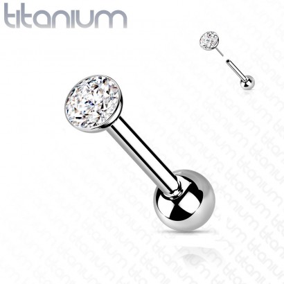 Cartilage piercing TITAN, 1,2 x 8 mm (3 mm)