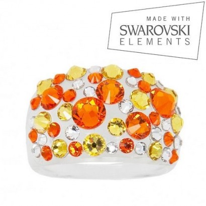 Prsten s krystaly Crystals from Swarovski®, Sun (53)