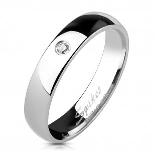Ocelový prsten se zirkonem OPR1404