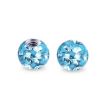 Náhradní kulička s krystaly Swarovski®, 4 mm, závit 1,2 mm (duhová)