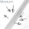 Hrot k PUSH IN piercingu TITAN (3 x 4 mm)