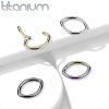 Segment - helix / cartilage / tragus piercing TITAN, 1,2 x 10 mm