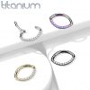 Segment - helix / cartilage / tragus piercing TITAN, 1,2 x 10 mm