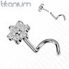 PUSH IN piercing do nosu TITAN, 0,8 x 6 mm