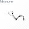 PUSH IN piercing do nosu TITAN, 0,8 x 6 mm