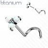 PUSH IN piercing do nosu TITAN, 0,8 x 6 mm