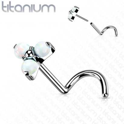 PUSH IN piercing do nosu TITAN, 0,8 x 6 mm