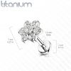 Piercing do brady / ucha TITAN (1,2 x 6 mm)