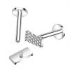 Piercing do brady - labreta TITAN, 1,2 x 8 mm