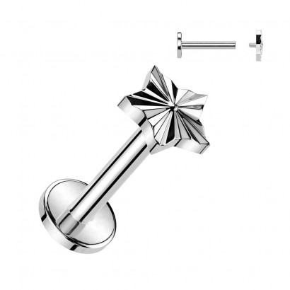 Piercing do brady - labreta TITAN (1,2 x 8 mm)