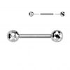 Piercing do jazyka titan PUSH IN, 1,6 x 16 mm