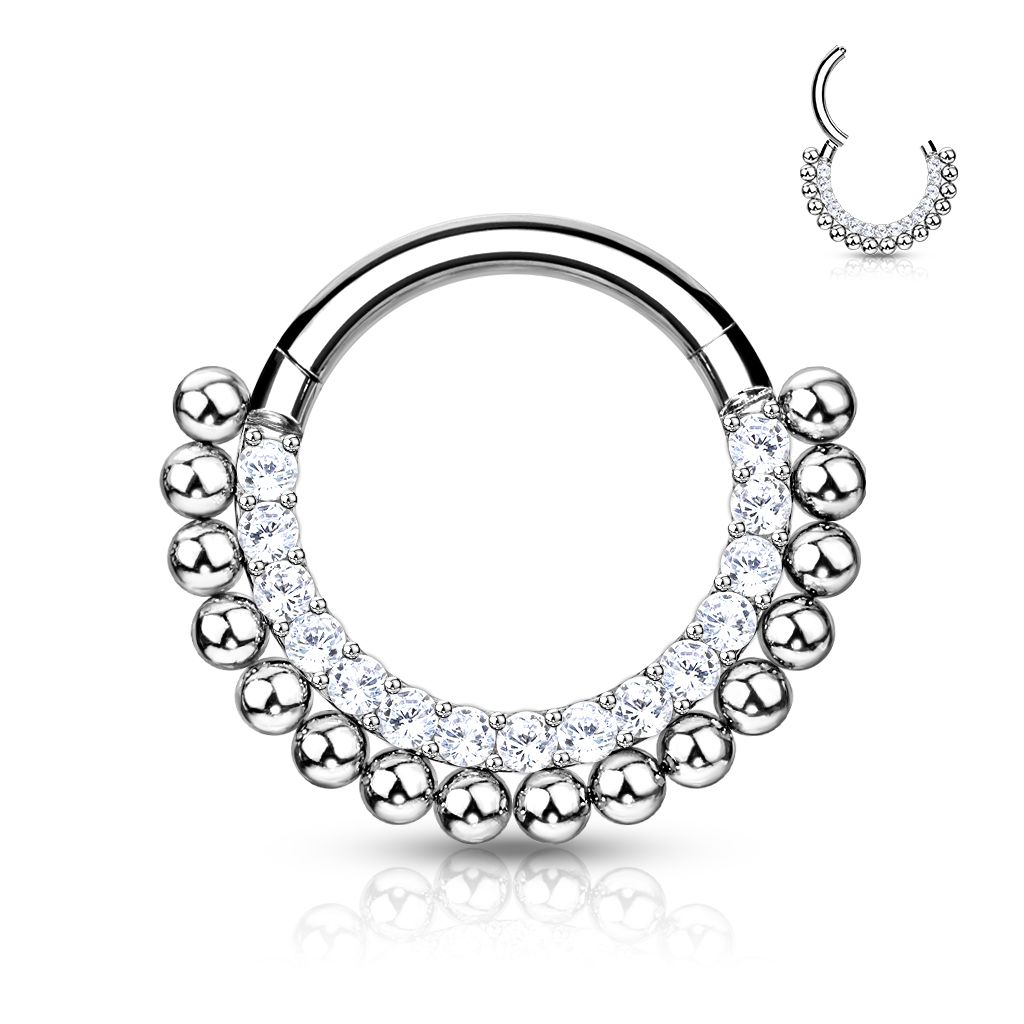 MARRE Segment kruh - helix / cartilage / tragus / septum piercing TITAN