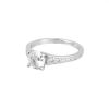 Stříbrný prsten luxusní se zirkony bílý čtverec 15009.1 crystal