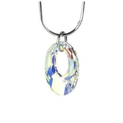 Stříbrný přívěsek Helios Crystal AB se Swarovski Elements