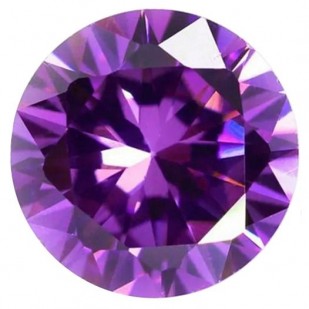 CZ Kubický zirkon - Amethyst, 100 ks