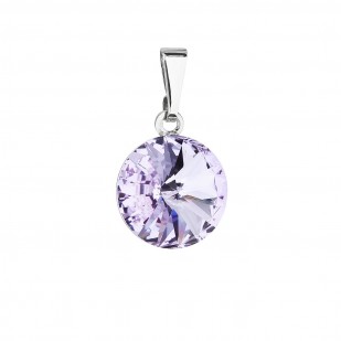 Přívěsek bižuterie se Swarovski krystaly fialový kulatý 54001.3 violet