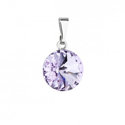 Přívěsek bižuterie se Swarovski krystaly fialový kulatý 54001.3 violet