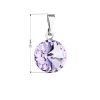 Přívěsek bižuterie se Swarovski krystaly fialový kulatý 54001.3 violet