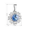 Přívěsek bižuterie se Swarovski krystaly modrá kytička 54032.3 light sapphire