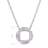 Stříbrný náhrdelník s krystaly Swarovski fialový 32016.3 violet