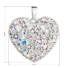 Stříbrný přívěsek s krystaly Swarovski ab efekt srdce 34243.2