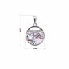 Stříbrný přívěšek s krystaly Swarovski růžový kruh 34257.3 magic rose