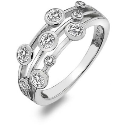 Stříbrný prsten Hot Diamonds Willow DR207 K vel. 50