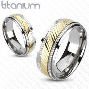 Titanové snubní prsteny 1 pár HWRTM3137