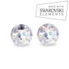 Náhradní kulička s krystaly Swarovski®, 3 mm, závit 1,2 mm (červená)