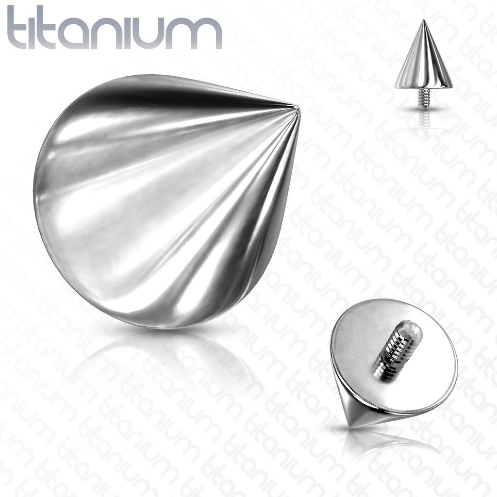 Šperky4U Náhradní špička k labretě TITAN, závit 1,2 mm (3 x 4 mm) - TIT1068-0304