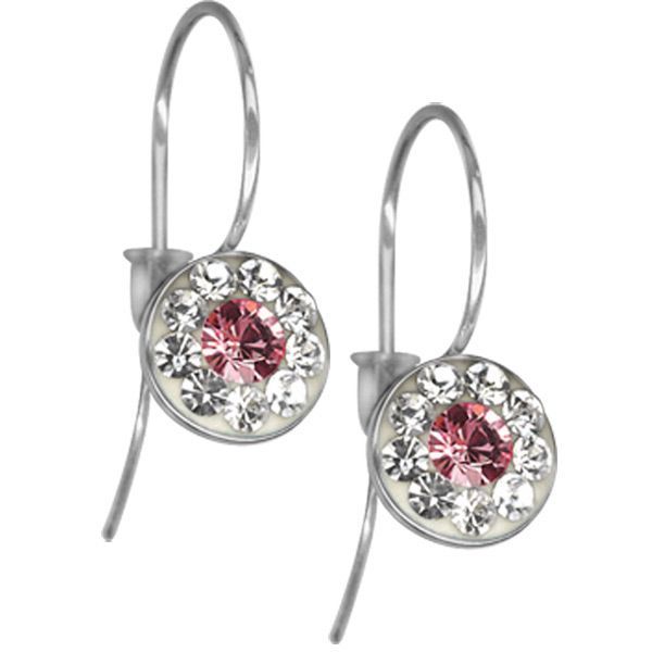 MARRE Naušnice ESSW08 rose s krystaly Swarovski Elements