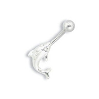 Piercing banánek chirurgická ocel Delfín PP008