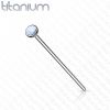 Variabilní piercing do nosu TITAN, opál 2 mm (modrá)