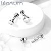 Piercing do brady - labreta titan 1,2 x 8 mm (3 mm)