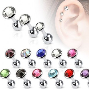 Cartilage piercing do ucha - kámen 3 mm